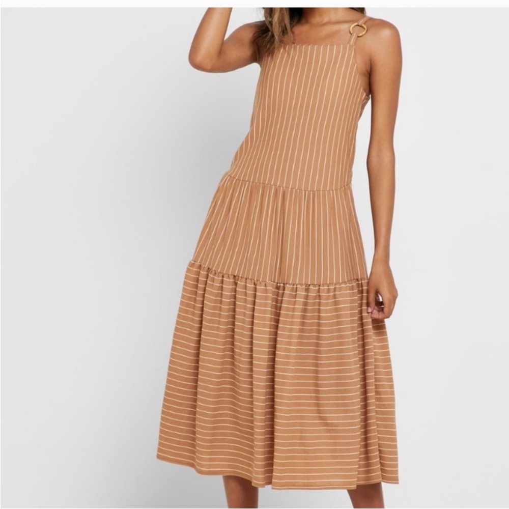 Topshop midi stripe